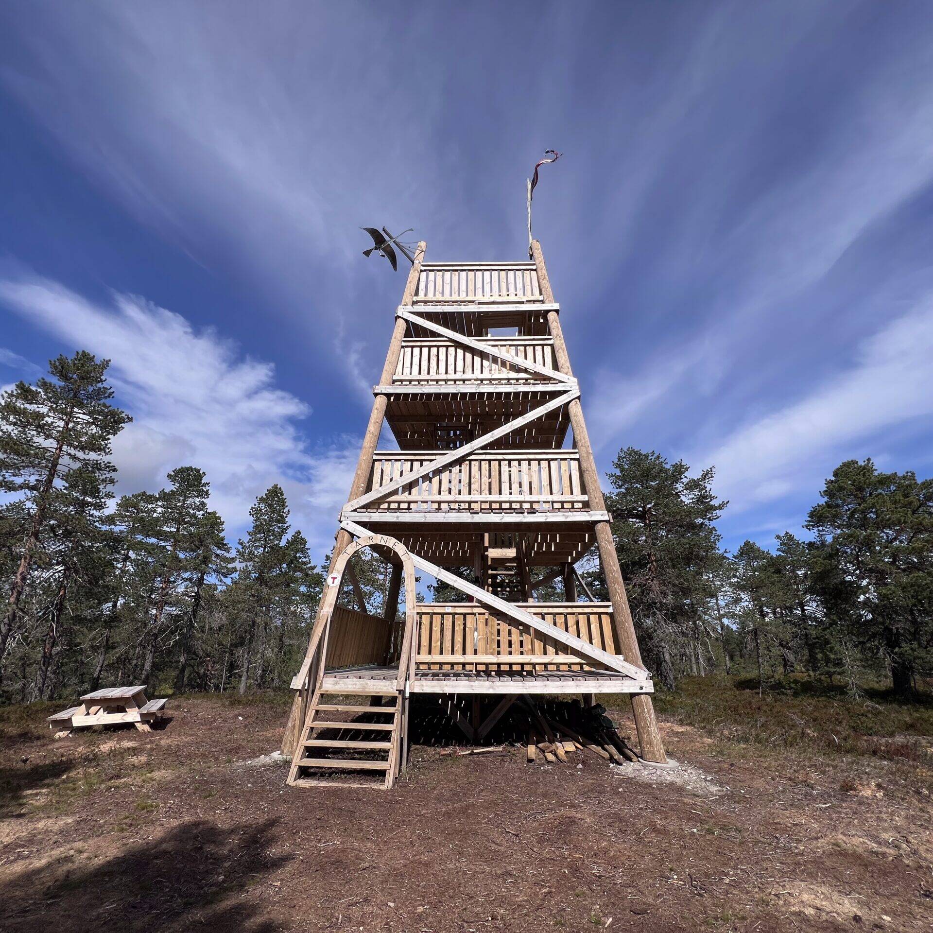 Utsiktstårnet langs Rondanestien ved Savalseter